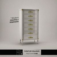 Furniture Semainier 3d Model