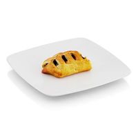 Bitten pastry with spinach