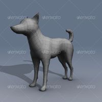 Lowpoly Dog Basemesh