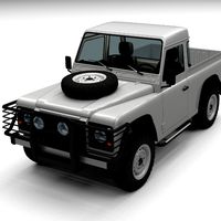 Land Rover Defender 90 Pick Up w interior
