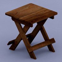 Foldable Wooden Stool
