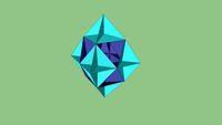 Blue Geometric Origami