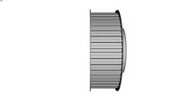 Poulie dente monobloc HTD pas 14 mm pour courroie largeur 55 mm