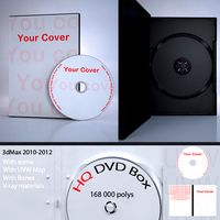 High Quality 3d model of DVD Box