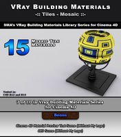 15 VRay Mosaic Tile Materials for Cinema 4D