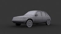 Peugeot 205 Low Poly