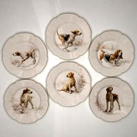 Collector Plates Hunting Dogs 1