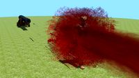 Person Obliterated by Swords Fired out of a Cannon and Hitting him