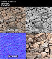 Granite Rubble Texture Tileable 03