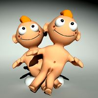 Zodiac Gemini Cartoon