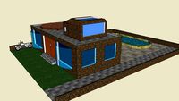 Futuristic house w/ pool