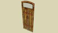 old wooden door