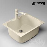 Flush composite sink Smeg LSE58AV
