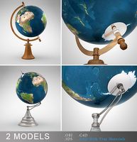 Desk Globes Vray