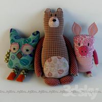 Owl, bear, pig