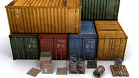 Cargo Prop Asset Set for Games