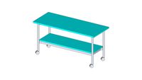 Einzeltisch, rollbar, 505-465, 1500x750x600mm, mit Tischplatte, TopResist