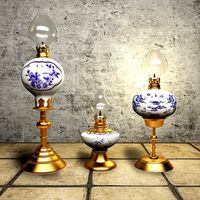 Detail classic oil lamp
