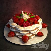 Cake with berries
