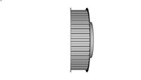 Poulie dente monobloc HTD pas 14 mm pour courroie largeur 40 mm