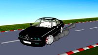BMW sliding on racetrack