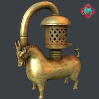 Bronze Bull lamp