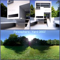 Panosphere HDRI - Yard 0802