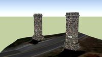 Lookout Mountain Road Pillars