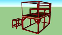 4'w x 8'l x 6'h 440 gallon custom drop-off reef aquarium