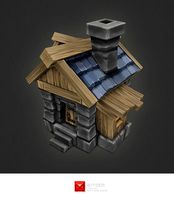 Low Poly RTS Human House