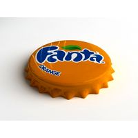 Fanta Orange Bottle Tin Cap