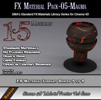 Standard FX Material Pack-05-Magma for Cinema 4D