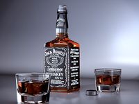 Jack Daniels product visual - Vray for Cinema 4D