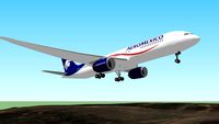 AeroMéxico Boeing 787 aterrizando en Caracas, Venezuela