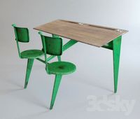 Pupitre Scolaire Desk by Jean Prouvé