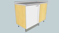 Base ad angolo 120cm