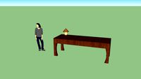 wooden sidetable