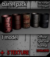 Low poly Barrel Pack