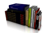 Low-poly book set