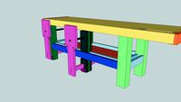 Dan's Blackbutt Roubo Workbench