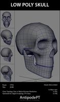 Low Poly Skull
