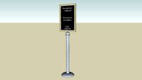 Stanchion Lobby Sign