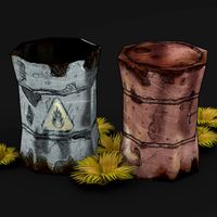 BARRELS LOW POLY TOON
