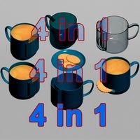 Cups 4 in 1 with Pockets