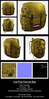 Low Poly Canvas Bag