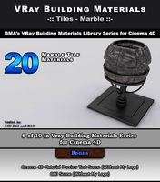 20 VRay Marble Tile Materials for Cinema 4D