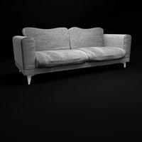 Minimalist Sofa With Jeans Texture