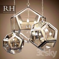 RH GEOMETRIC GLOBE PENDANT (3 size)