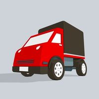 3D Truck low poly
