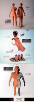 Female Game Character 3D Model